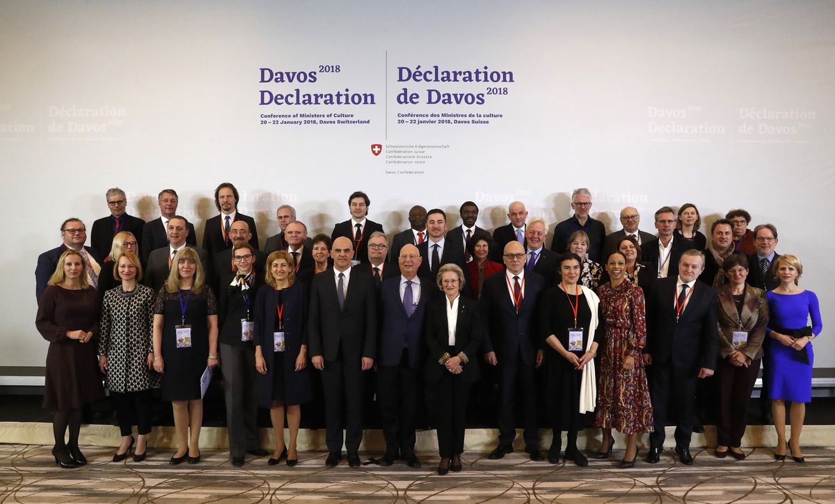 Kulturminister Europas fordern in Davos eine Politik der hohen Baukultur