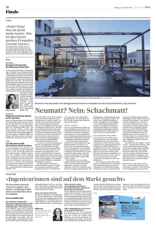 Neumatt? Nein: Schachmatt!