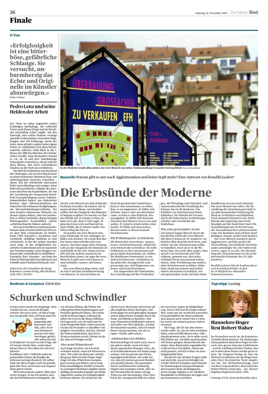 Die Erbsünde der Moderne