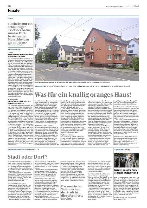 Was für ein knallig oranges Haus!