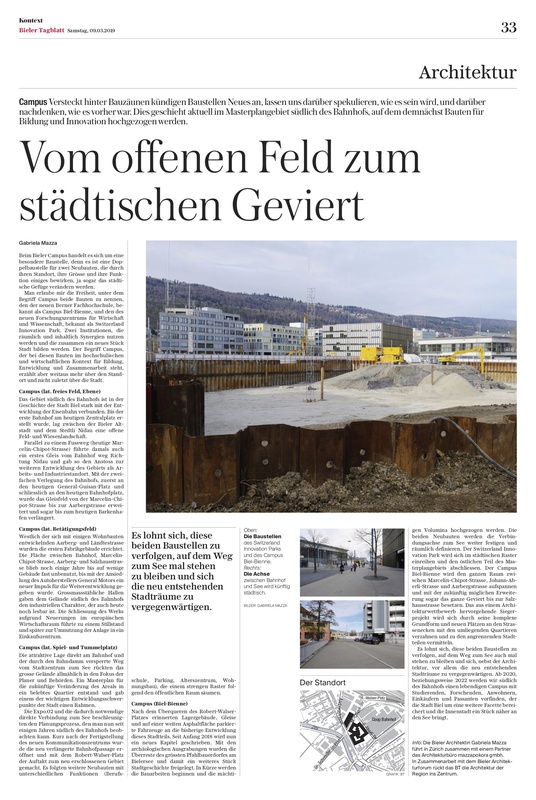 Vom offenen Feld zum städtischen Geviert