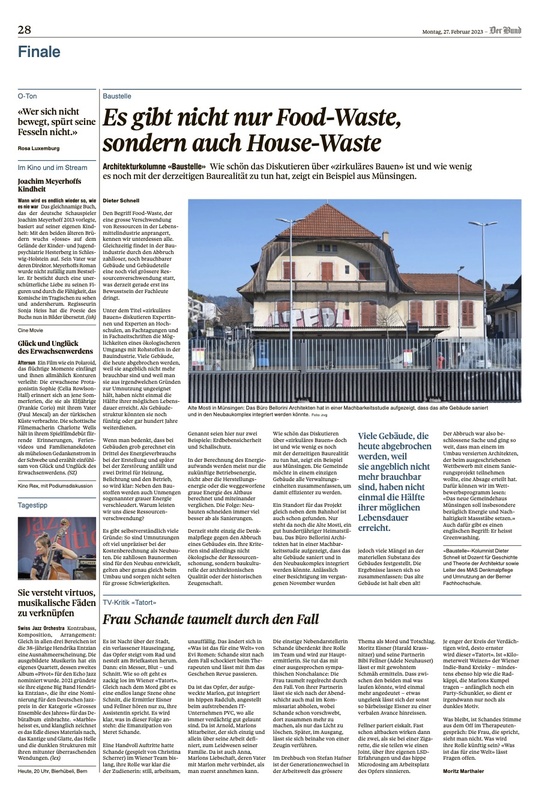 Es gibt nicht nur Food-Waste, sondern auch House-Waste