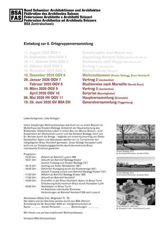 OGV 6 / Weihnachtsessen