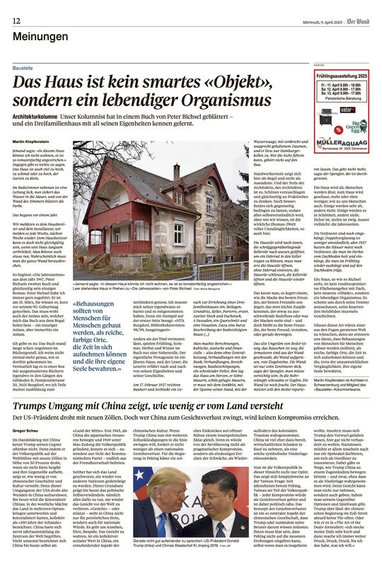 Das Haus ist kein smartes «Objekt», sondern ein lebendiger Organismus
