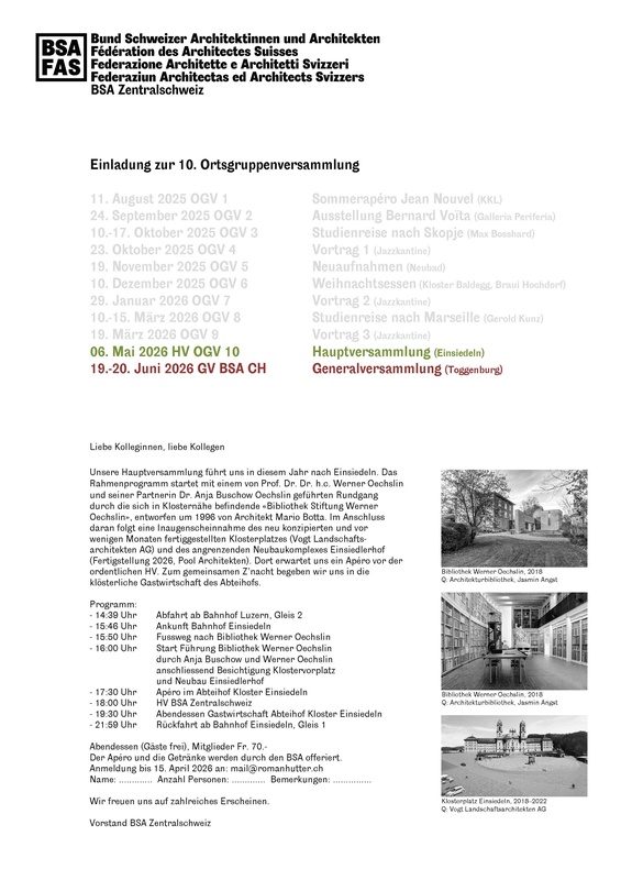 OGV 10 Hauptversammlung