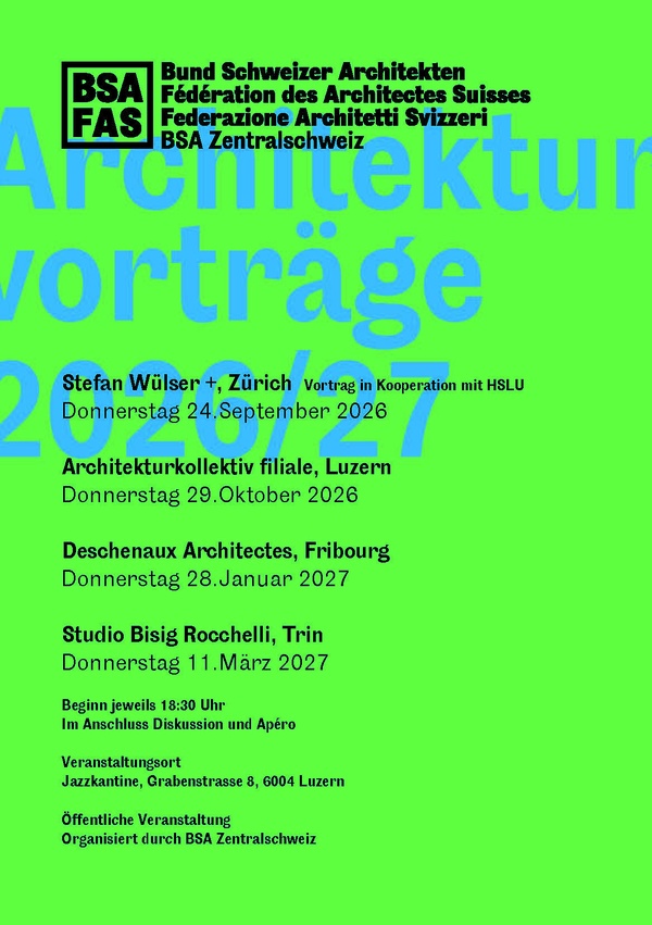 Architekturvorträge 2026/2027